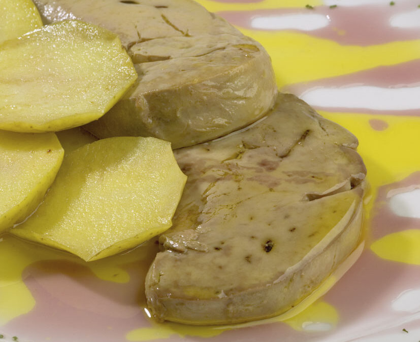 Foie de pato fresco con Manzana y reducción de Oporto