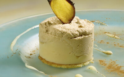 Mousse de Manzana Reineta del Bierzo con merengue de canela