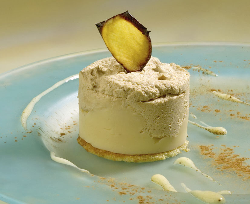 Mousse de Manzana Reineta del Bierzo con merengue de canela