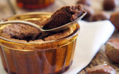 Cazuelas de chocolate y crema de castañas