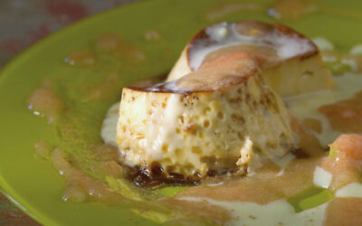 Flan de pera conferencia del Bierzo