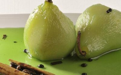 Peras a la menta