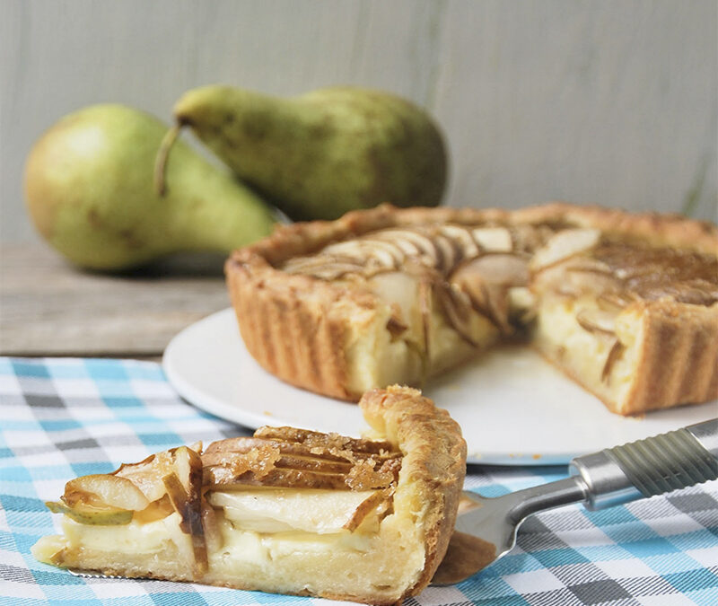 Tarta de peras y Brie